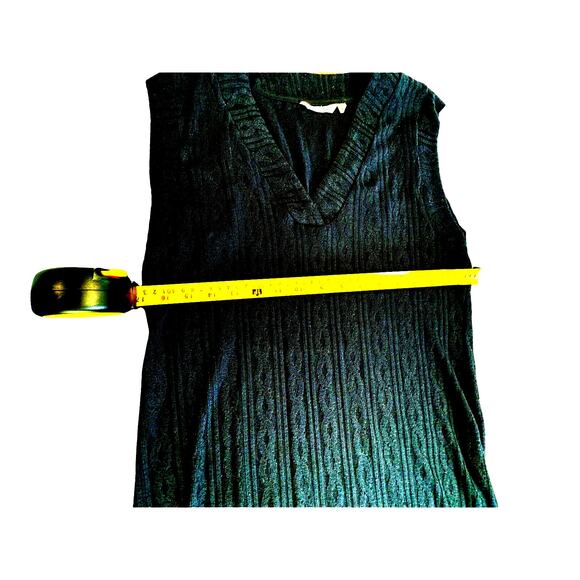 La Vie en Rose Black sweater dress, Size S, Grunge, Goth, BodyCon Fit,Sleeveless - Picture 3 of 5